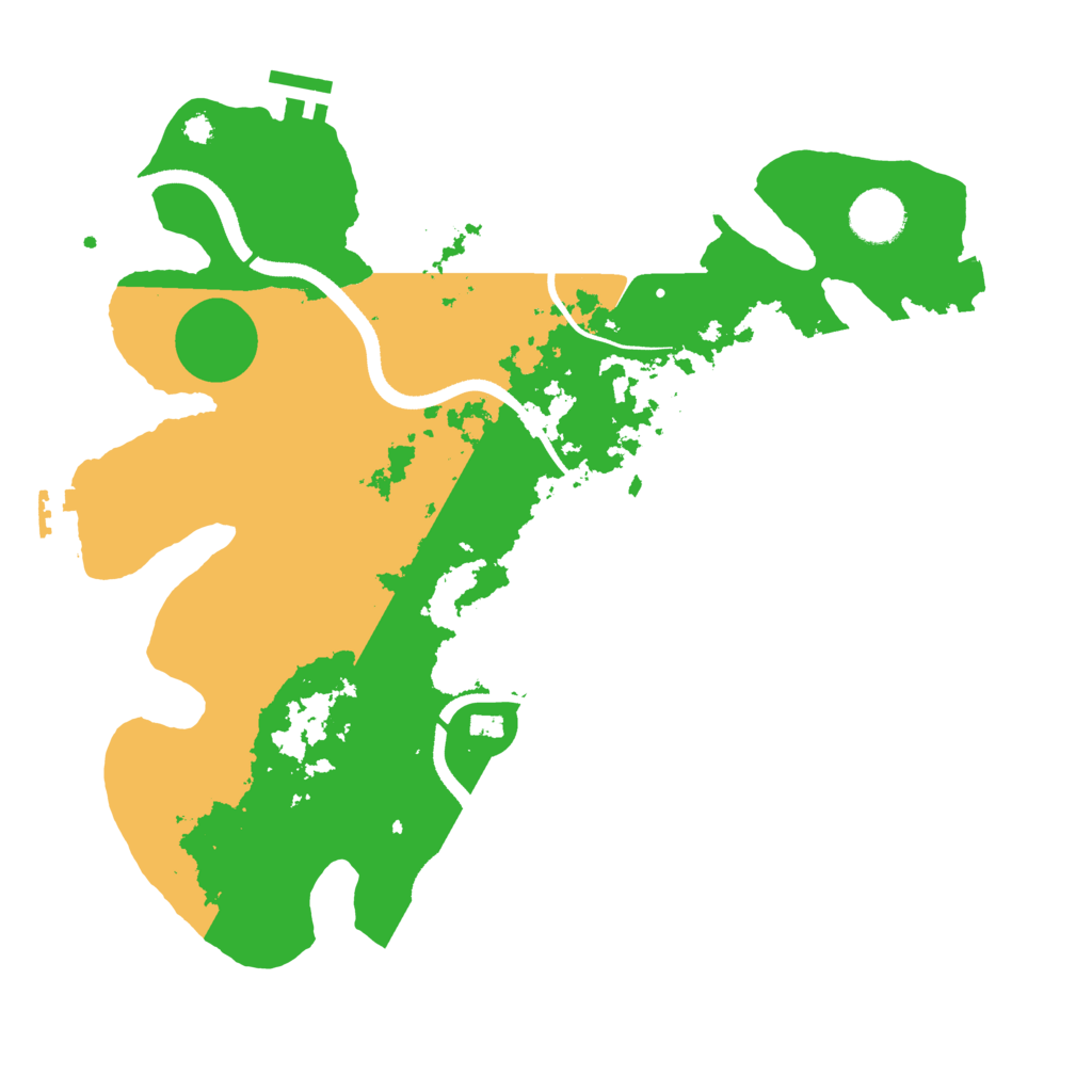Biome Rust Map: Procedural Map, Size: 3500, Seed: 242328851