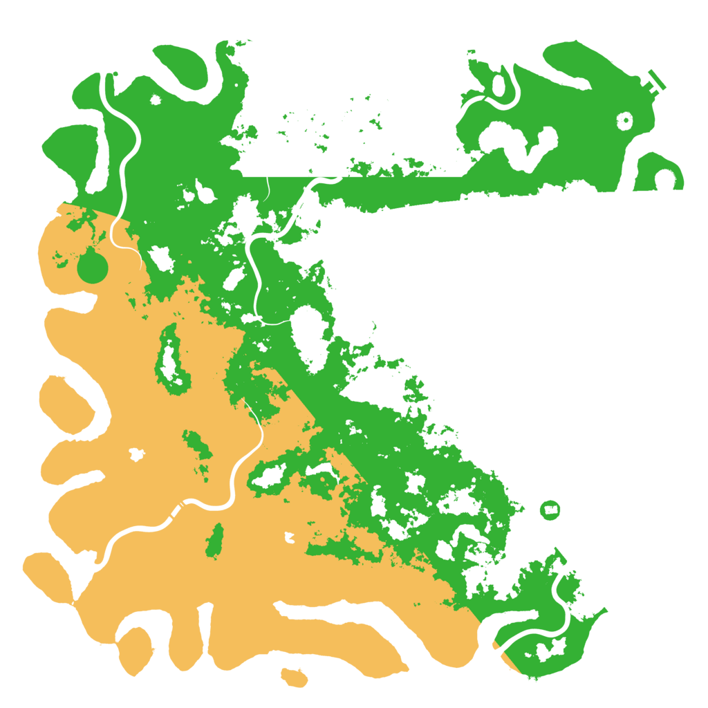 Biome Rust Map: Procedural Map, Size: 6000, Seed: 7976