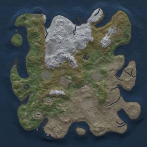 Thumbnail Rust Map: Procedural Map, Size: 3750, Seed: 39073340, 19 Monuments