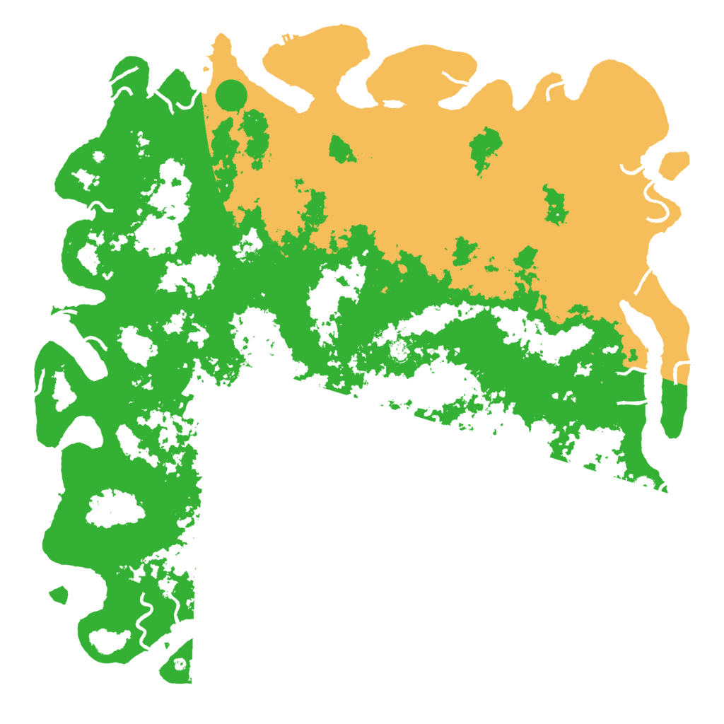 Biome Rust Map: Procedural Map, Size: 6000, Seed: 123698745