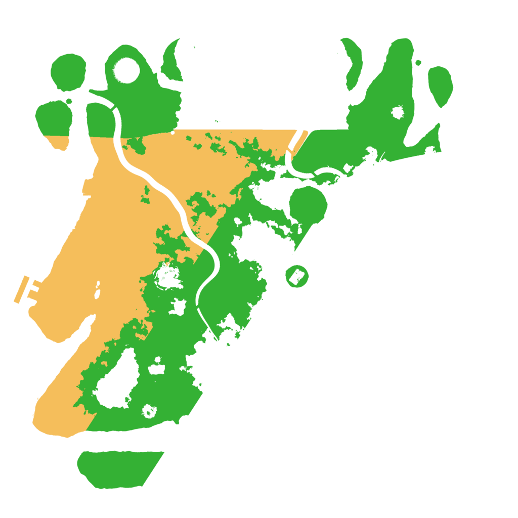 Biome Rust Map: Procedural Map, Size: 3700, Seed: 234559107