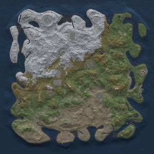 Thumbnail Rust Map: Procedural Map, Size: 4800, Seed: 687139582, 18 Monuments