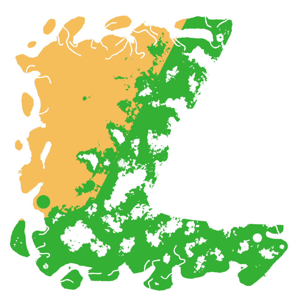 Biome Rust Map: Procedural Map, Size: 6000, Seed: 34567890