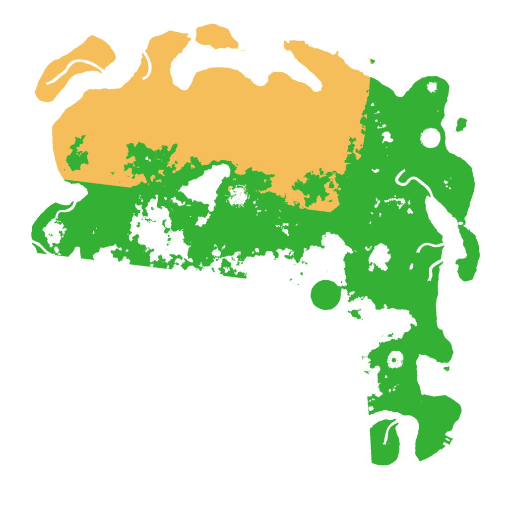 Biome Rust Map: Procedural Map, Size: 4500, Seed: 29556