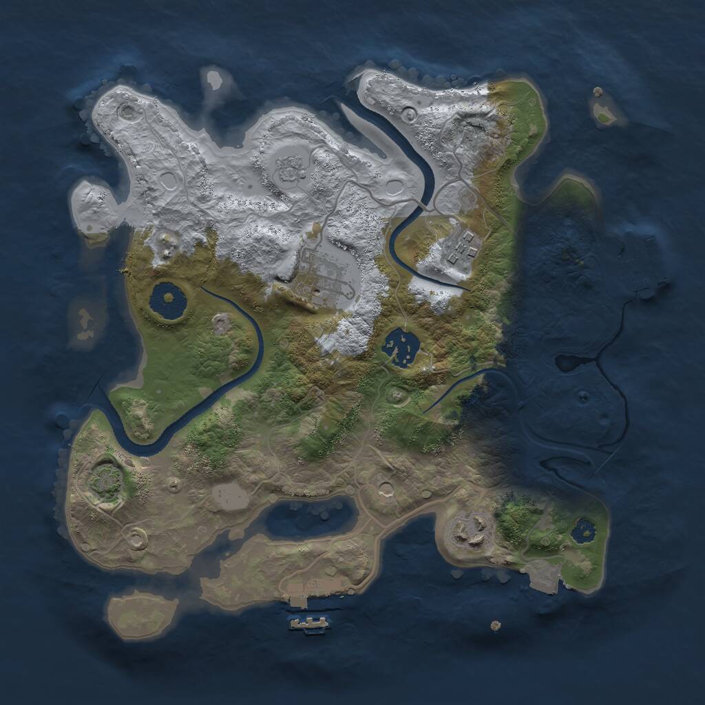 Rust Map: Procedural Map, Size: 2900, Seed: 4356567, 10 Monuments