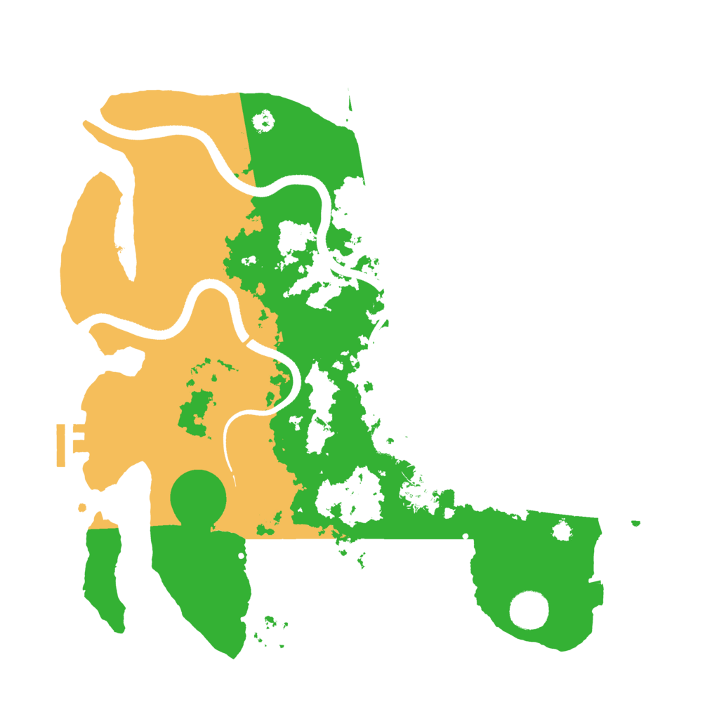Biome Rust Map: Procedural Map, Size: 3400, Seed: 19240889