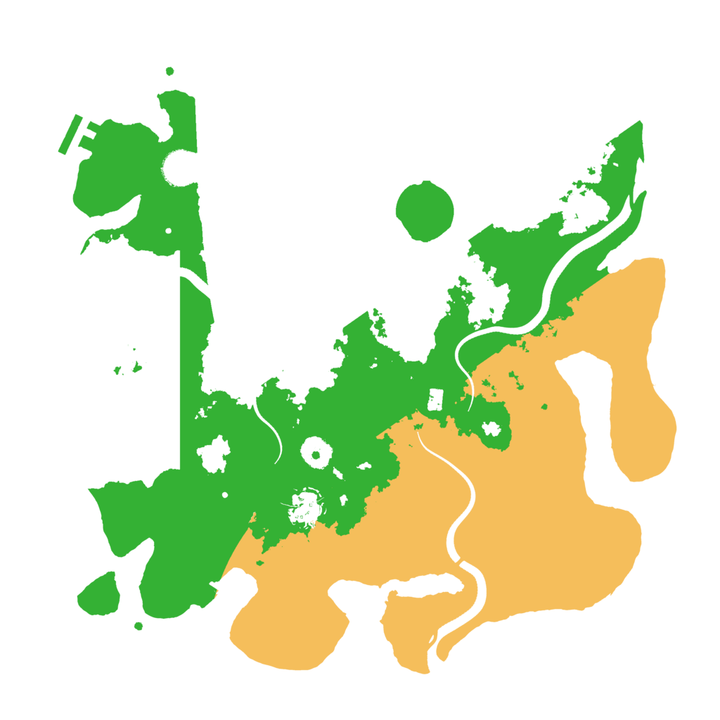 Biome Rust Map: Procedural Map, Size: 3500, Seed: 1596926790