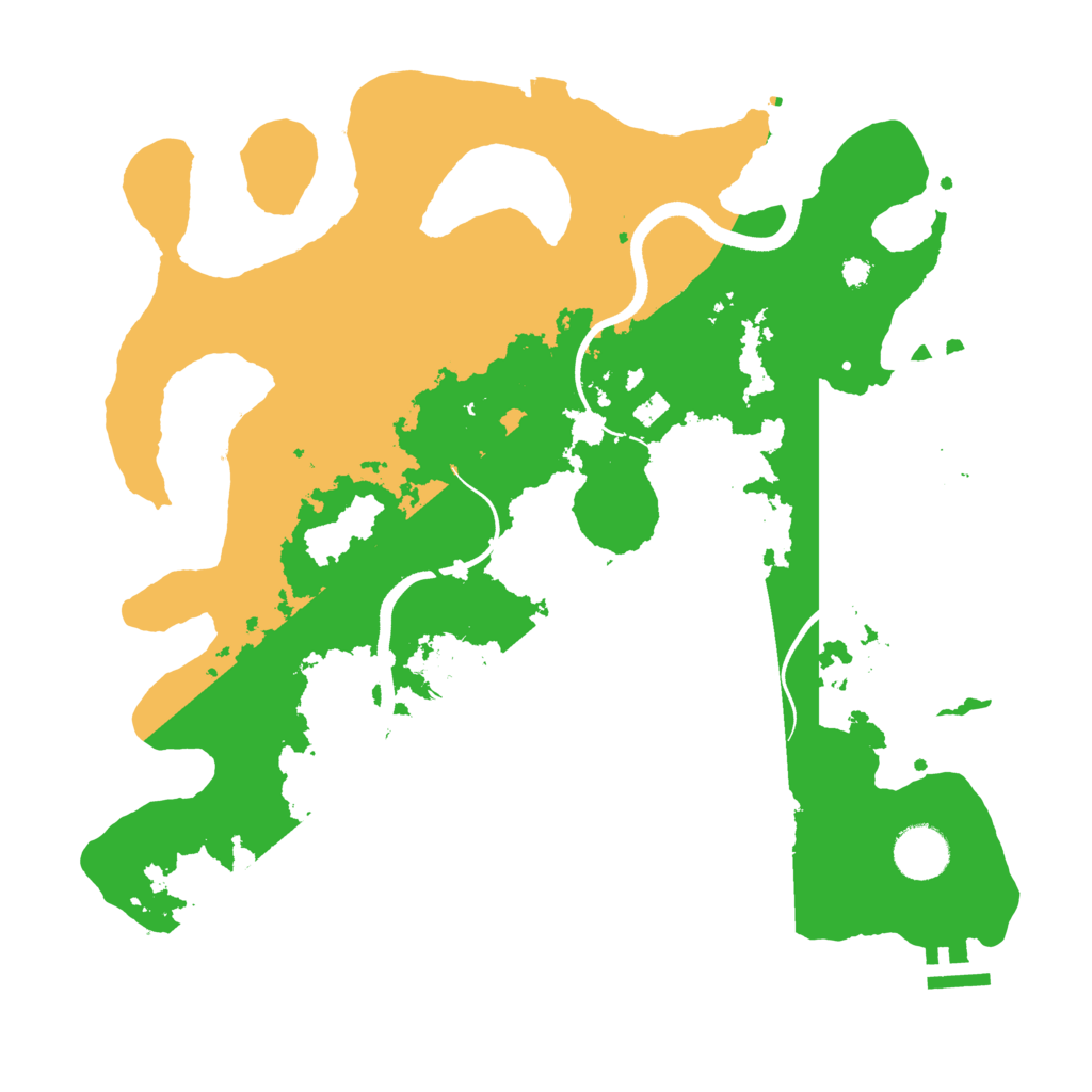 Biome Rust Map: Procedural Map, Size: 3500, Seed: 45958134