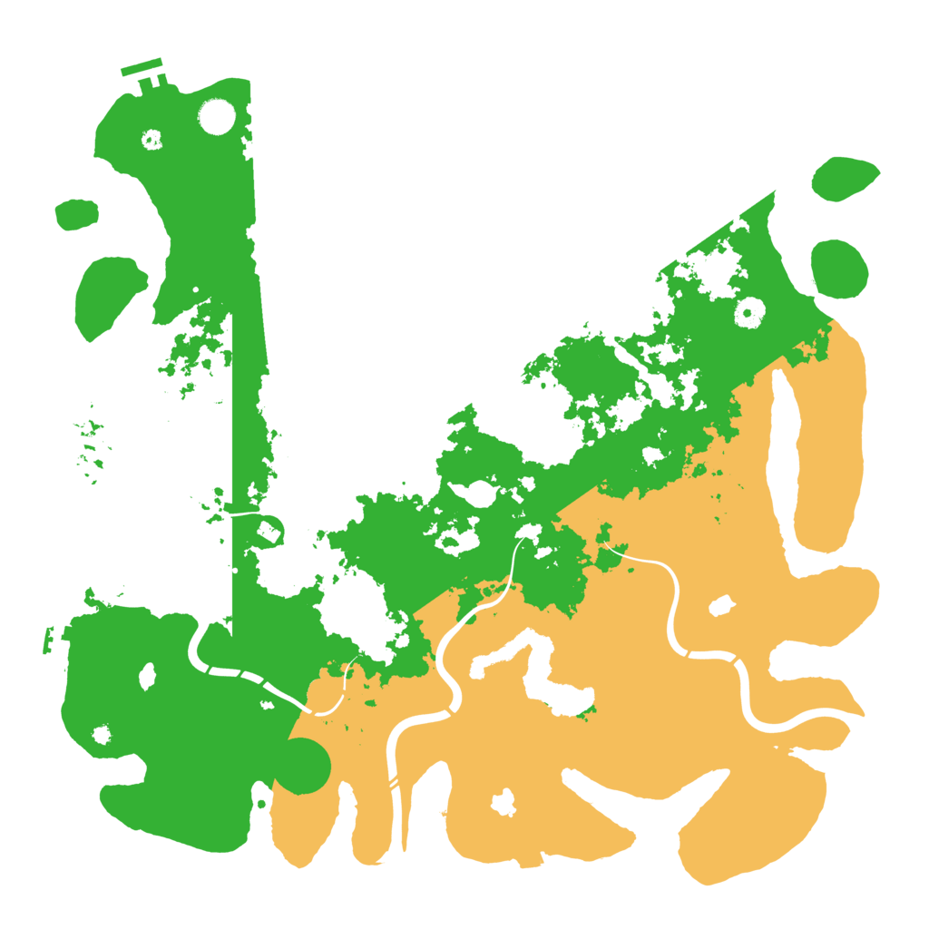 Biome Rust Map: Procedural Map, Size: 4500, Seed: 458557594