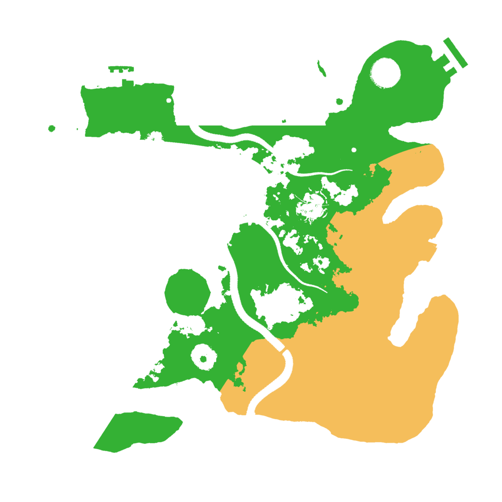 Biome Rust Map: Procedural Map, Size: 3000, Seed: 2369548