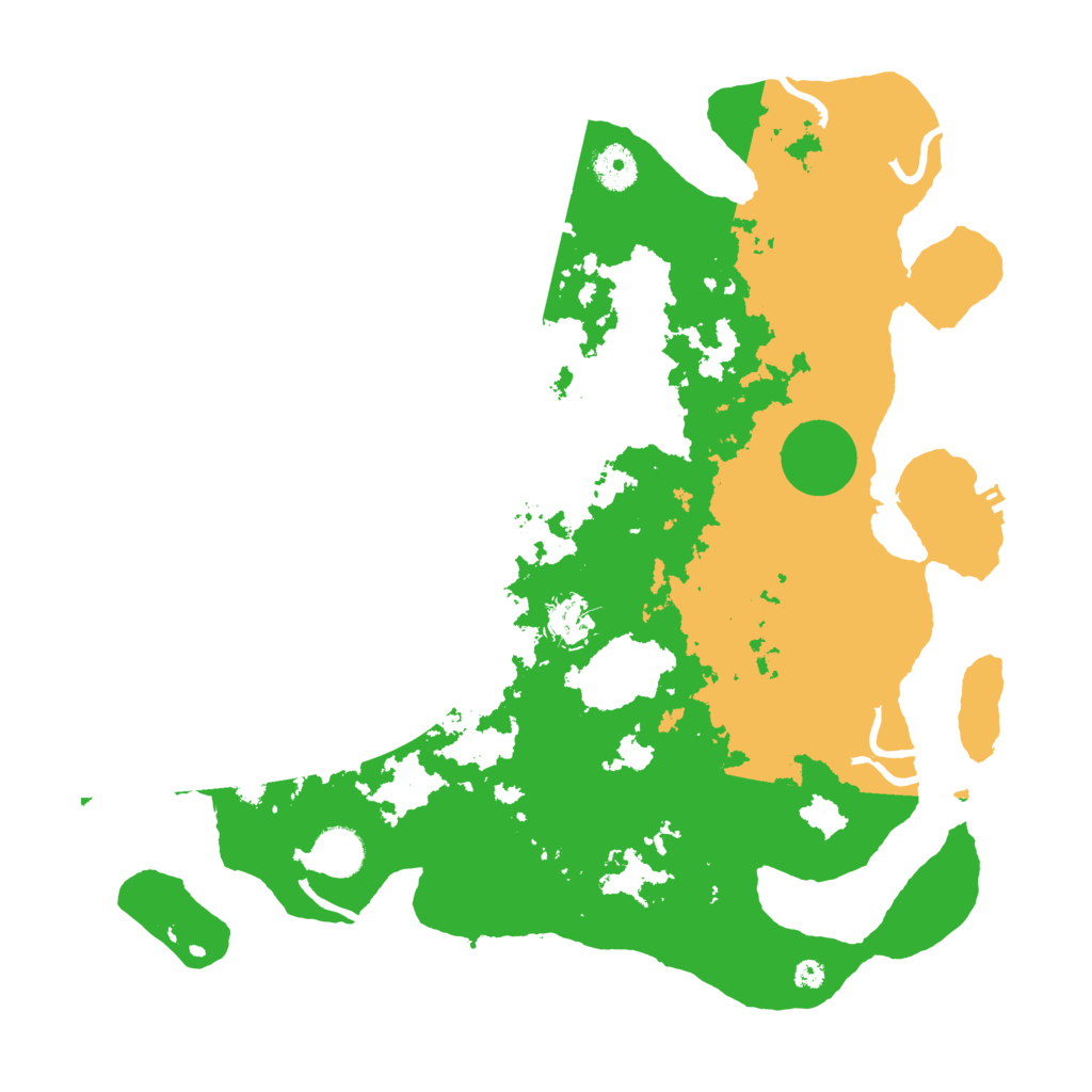 Biome Rust Map: Procedural Map, Size: 3800, Seed: 38801