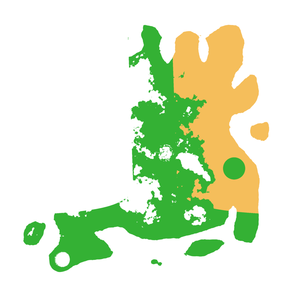 Biome Rust Map: Barren, Size: 3500, Seed: 961685938