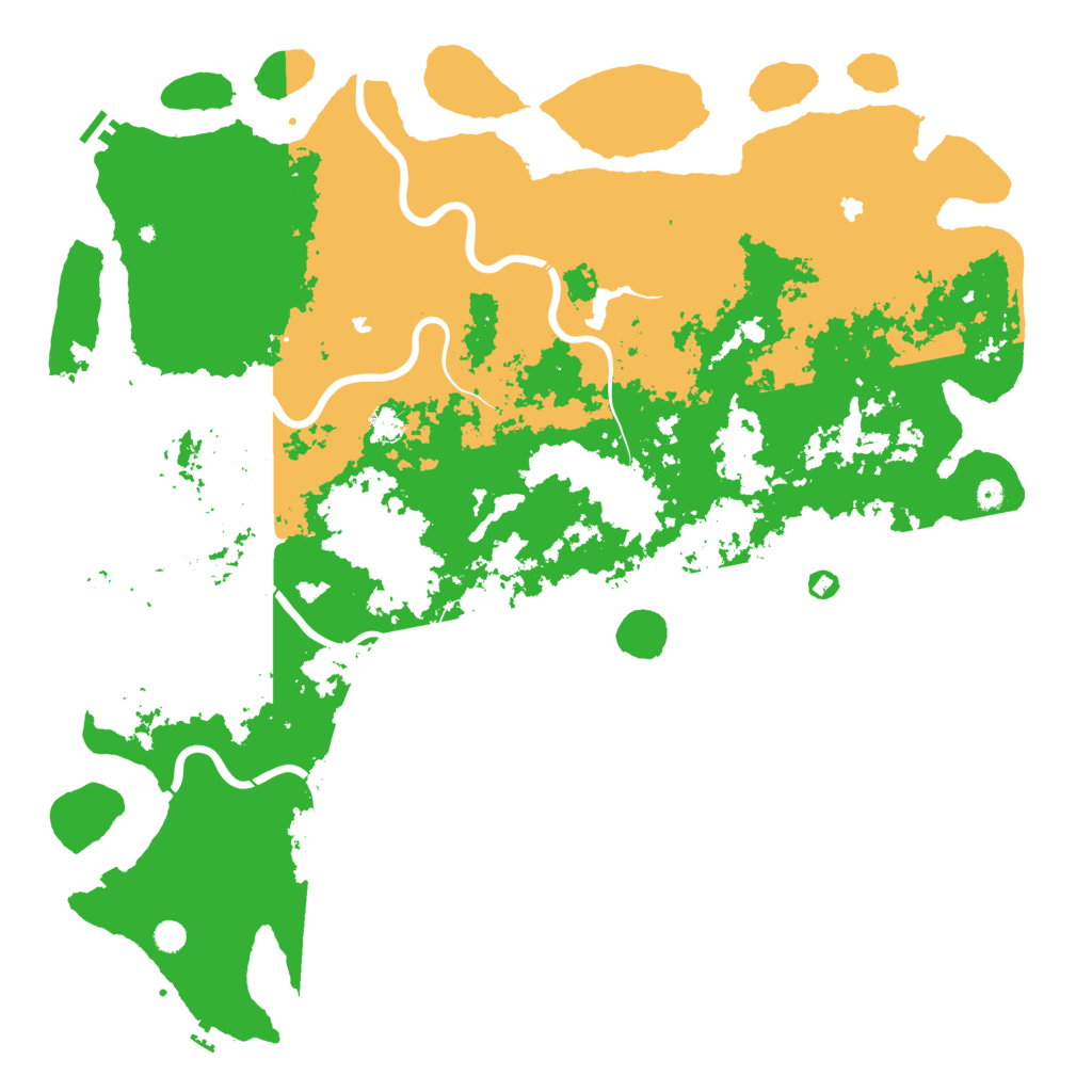 Biome Rust Map: Procedural Map, Size: 6000, Seed: 1437549992