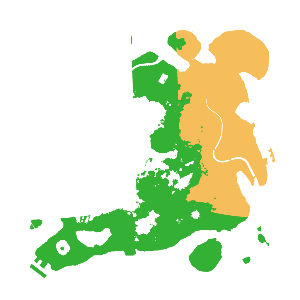 Biome Rust Map: Procedural Map, Size: 3200, Seed: 322566993