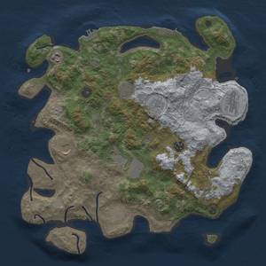 Thumbnail Rust Map: Procedural Map, Size: 3750, Seed: 28520391, 19 Monuments