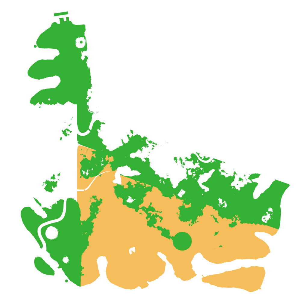Biome Rust Map: Procedural Map, Size: 4350, Seed: 1996064815