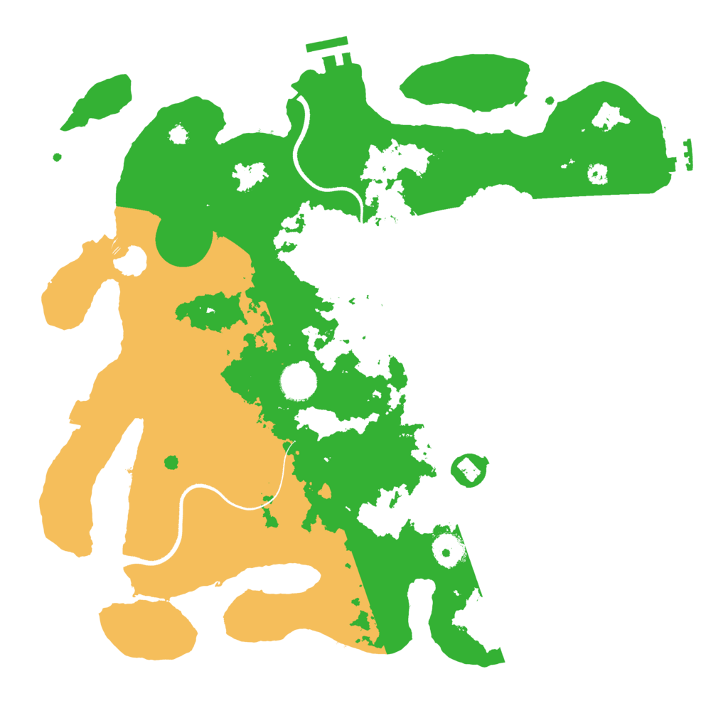 Biome Rust Map: Procedural Map, Size: 3500, Seed: 17578107