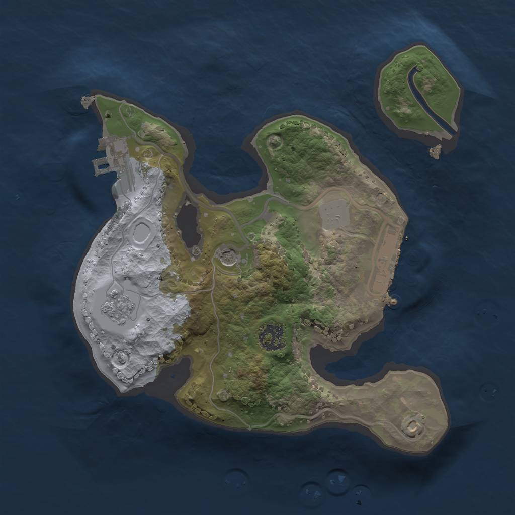 Rust Map: Procedural Map, Size: 1900, Seed: 123214786, 9 Monuments