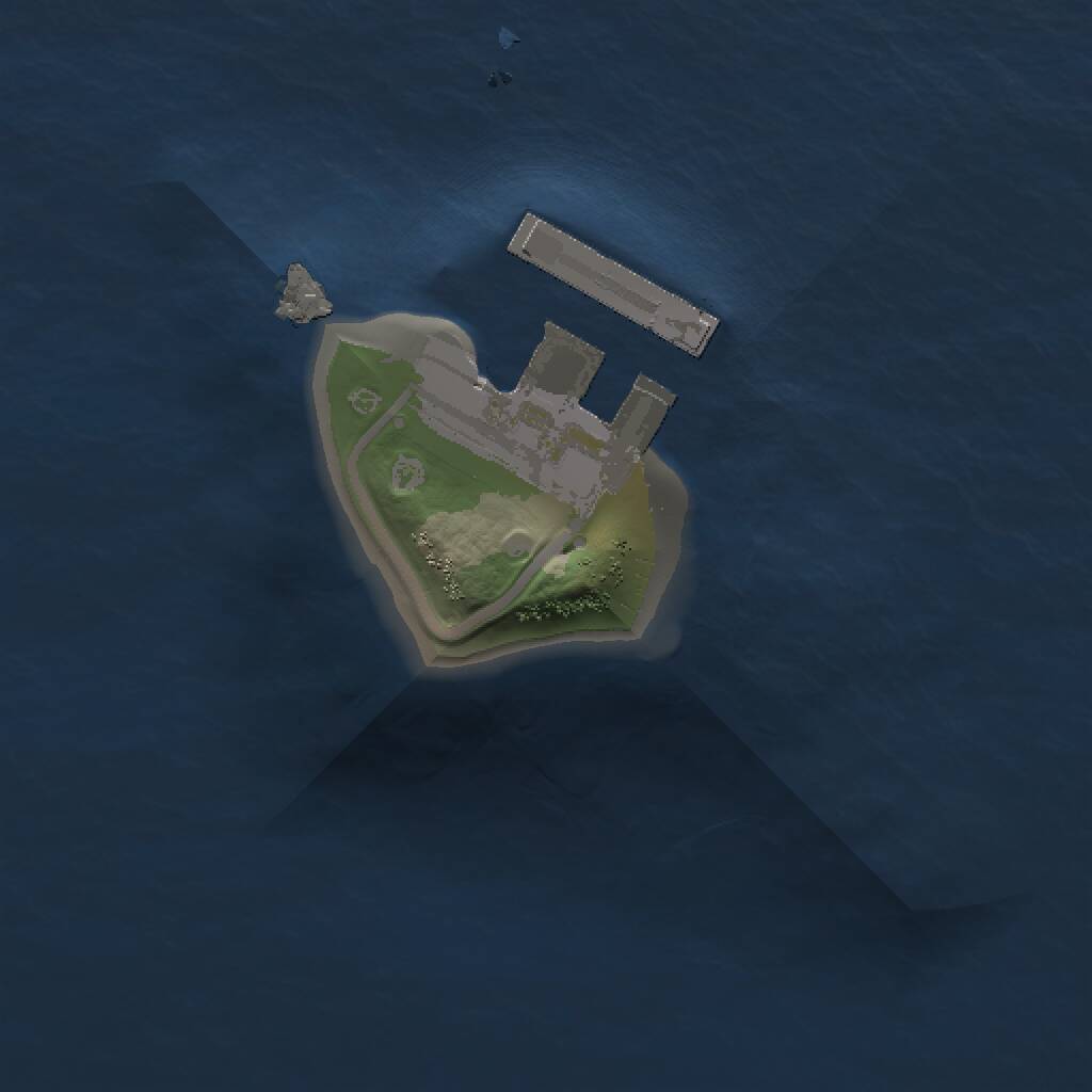 Rust Map: Procedural Map, Size: 1000, Seed: 28383, 2 Monuments