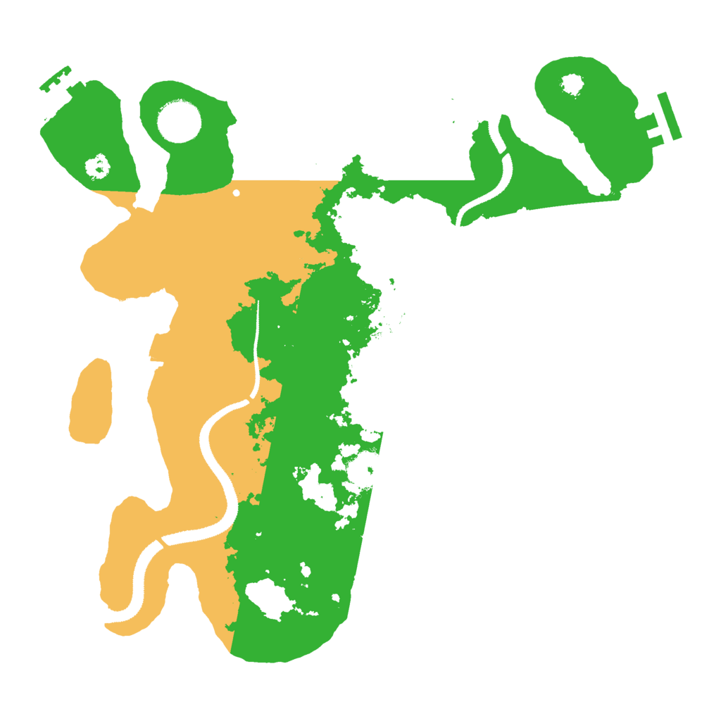 Biome Rust Map: Procedural Map, Size: 3000, Seed: 83631389