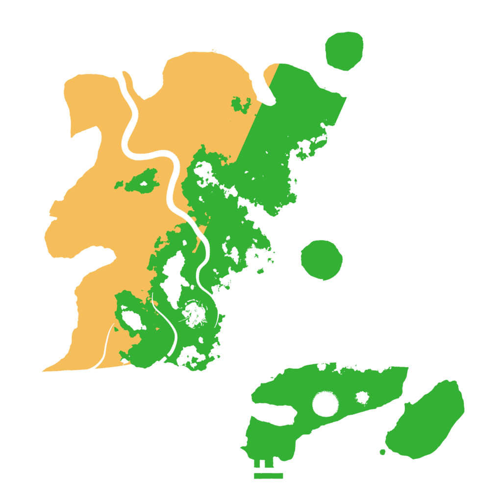 Biome Rust Map: Procedural Map, Size: 3500, Seed: 324564356