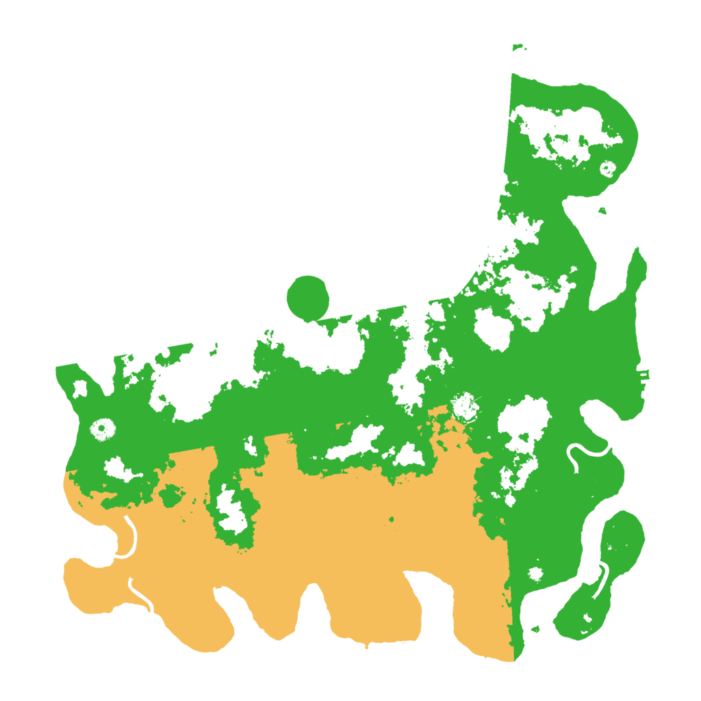 Biome Rust Map: Procedural Map, Size: 4500, Seed: 43284112