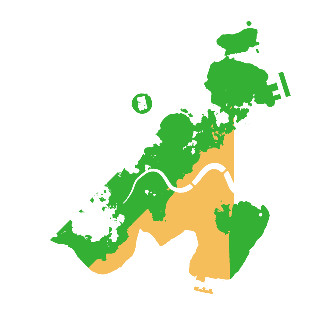 Biome Rust Map: Procedural Map, Size: 2500, Seed: 56338