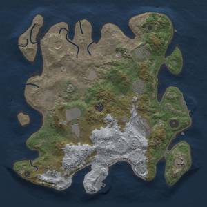 Thumbnail Rust Map: Procedural Map, Size: 3500, Seed: 6166860, 19 Monuments