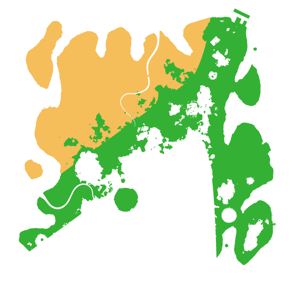 Biome Rust Map: Procedural Map, Size: 3500, Seed: 6166860