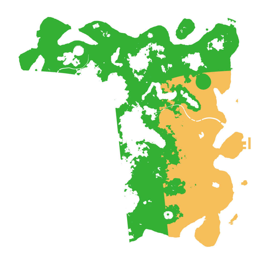 Biome Rust Map: Procedural Map, Size: 4500, Seed: 291089