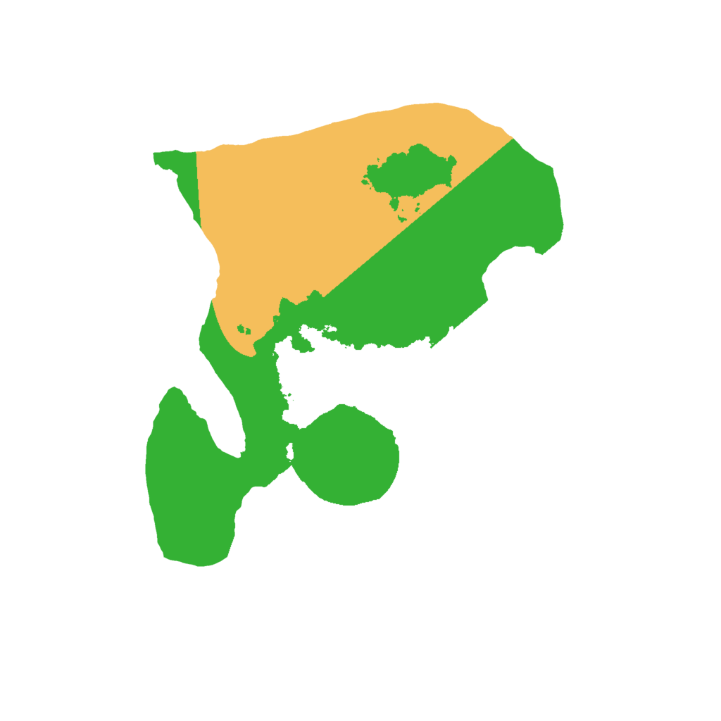 Biome Rust Map: Barren, Size: 2000, Seed: 3424534