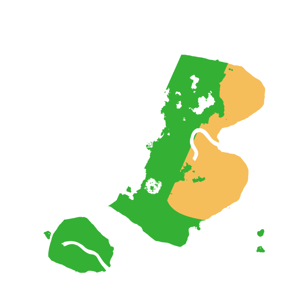 Biome Rust Map: Procedural Map, Size: 2000, Seed: 32323423