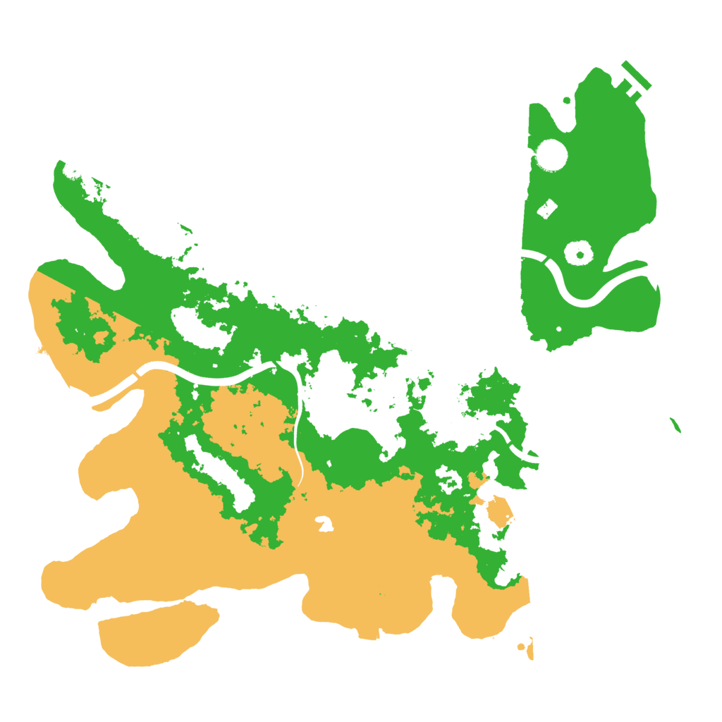 Biome Rust Map: Procedural Map, Size: 4000, Seed: 314239110