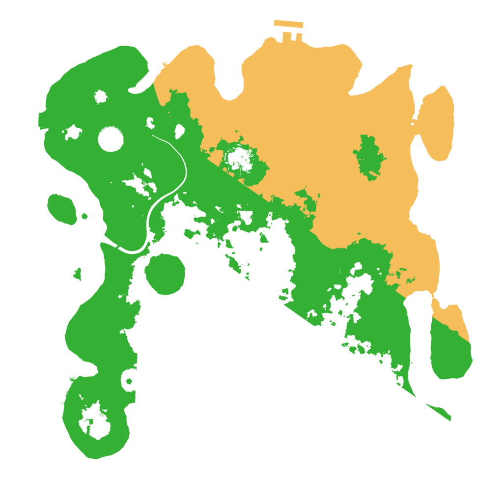 Biome Rust Map: Procedural Map, Size: 3500, Seed: 2866