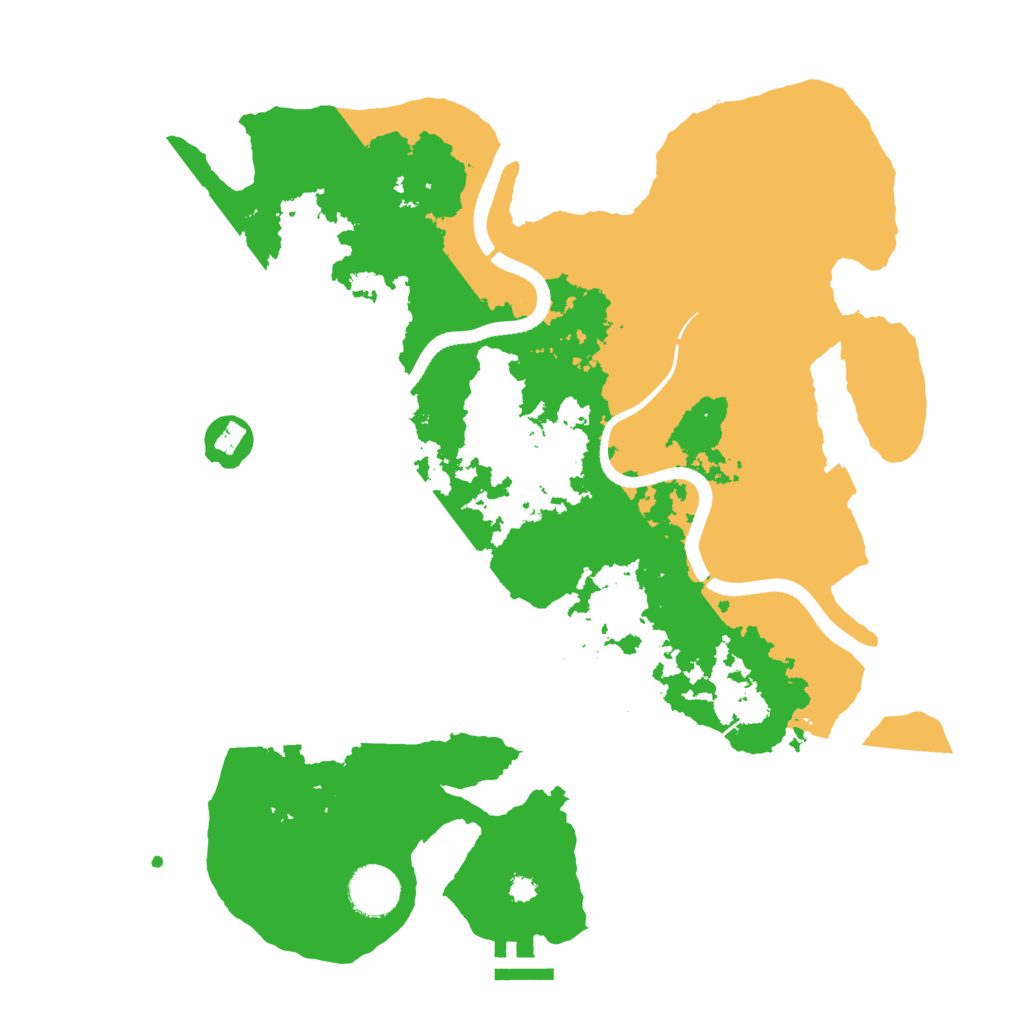 Biome Rust Map: Procedural Map, Size: 3500, Seed: 14235114