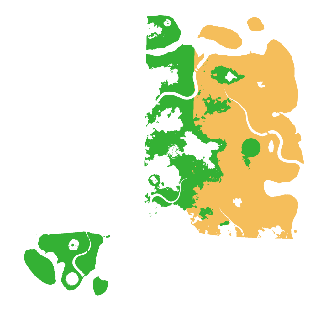 Biome Rust Map: Procedural Map, Size: 4500, Seed: 118459373