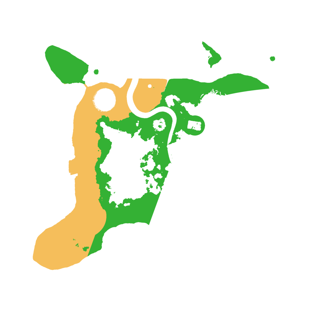 Biome Rust Map: Procedural Map, Size: 2500, Seed: 351803