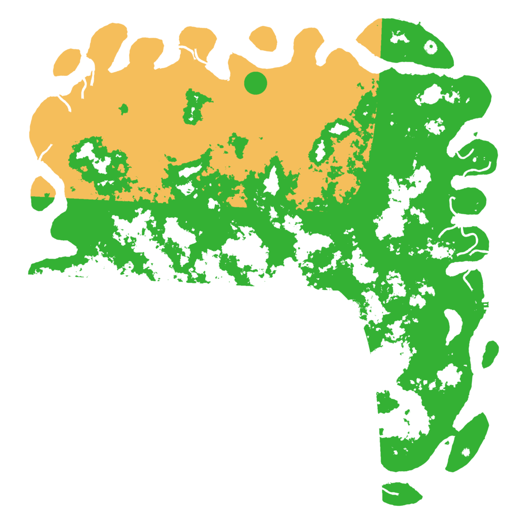 Biome Rust Map: Procedural Map, Size: 6000, Seed: 77777777