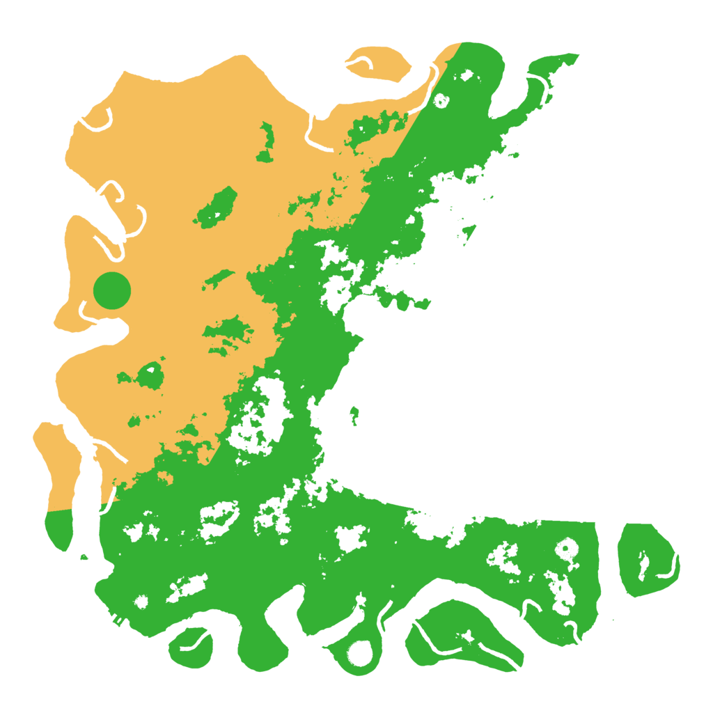 Biome Rust Map: Procedural Map, Size: 5000, Seed: 135004