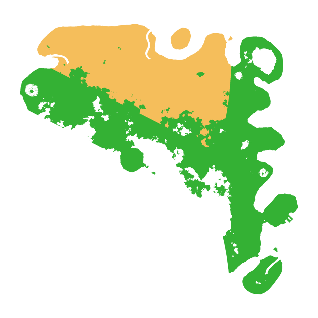 Biome Rust Map: Procedural Map, Size: 3700, Seed: 1991057014