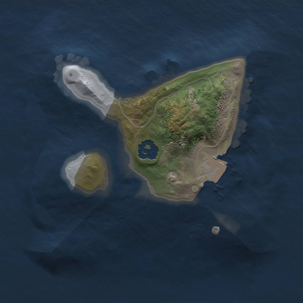 Rust Map: Procedural Map, Size: 1500, Seed: 32174270, 1 Monuments