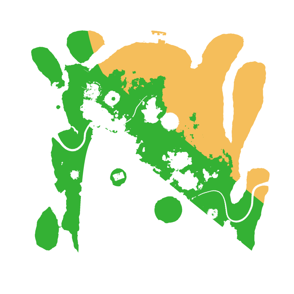 Biome Rust Map: Procedural Map, Size: 3000, Seed: 1992423478