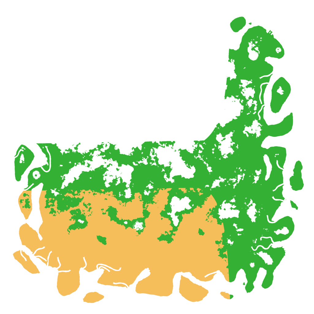 Biome Rust Map: Procedural Map, Size: 6000, Seed: 418321