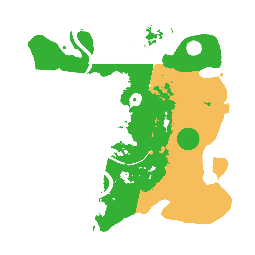 Biome Rust Map: Procedural Map, Size: 3000, Seed: 2452347