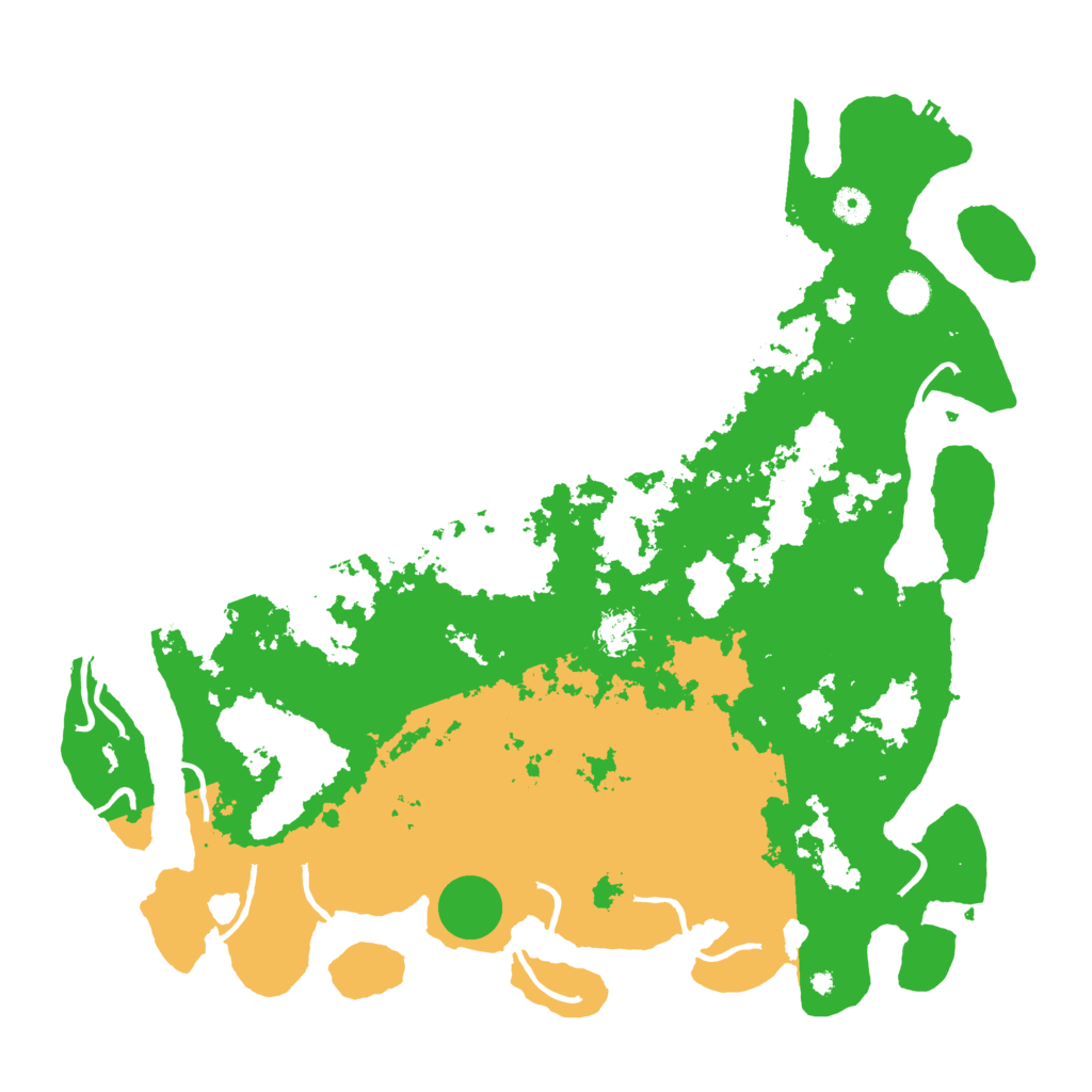 Biome Rust Map: Procedural Map, Size: 4500, Seed: 498233303