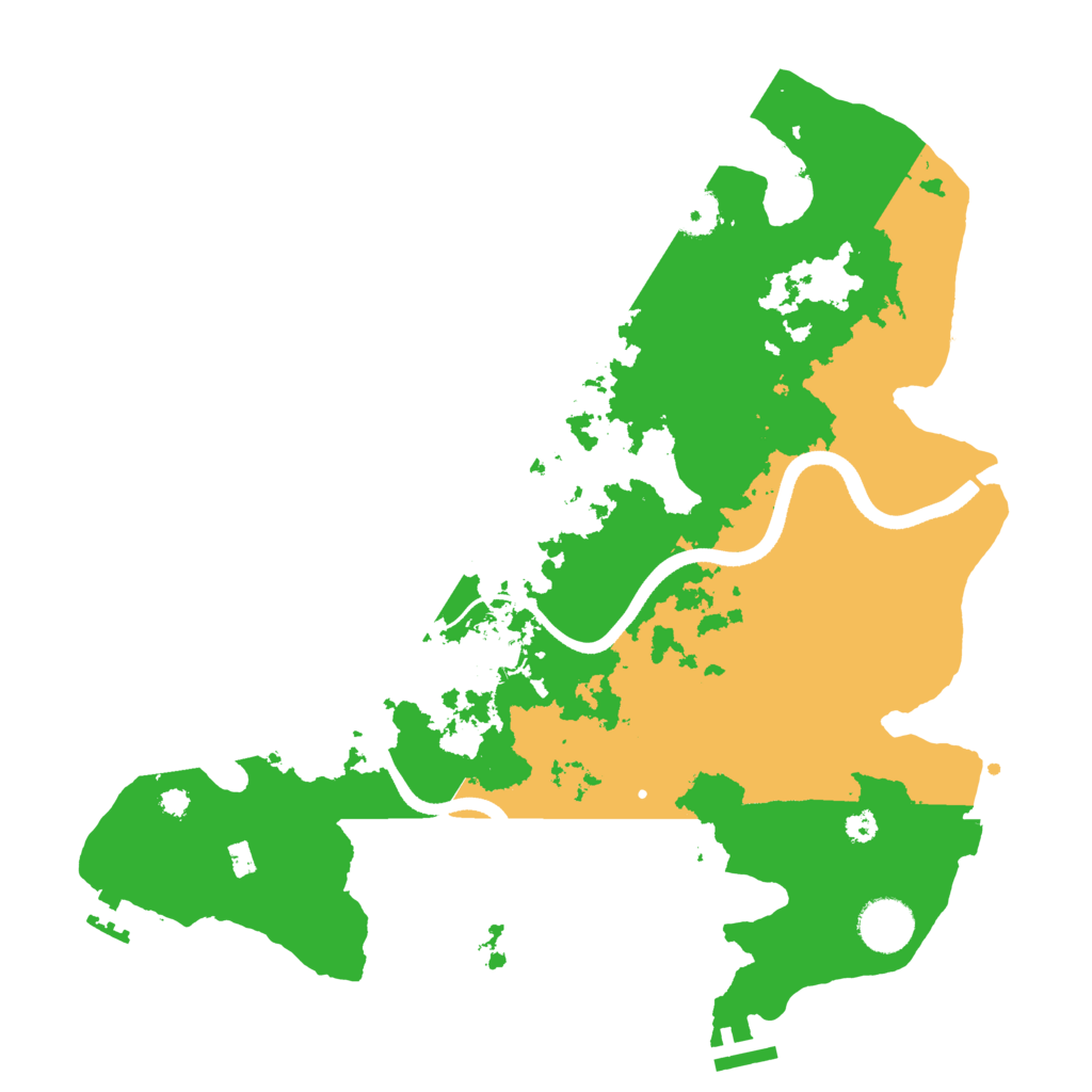 Biome Rust Map: Procedural Map, Size: 3500, Seed: 11323