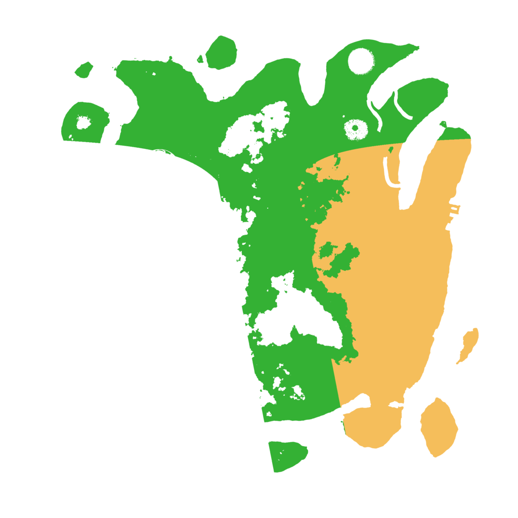 Biome Rust Map: Procedural Map, Size: 3500, Seed: 4255