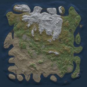 Thumbnail Rust Map: Procedural Map, Size: 4800, Seed: 1225927481, 20 Monuments