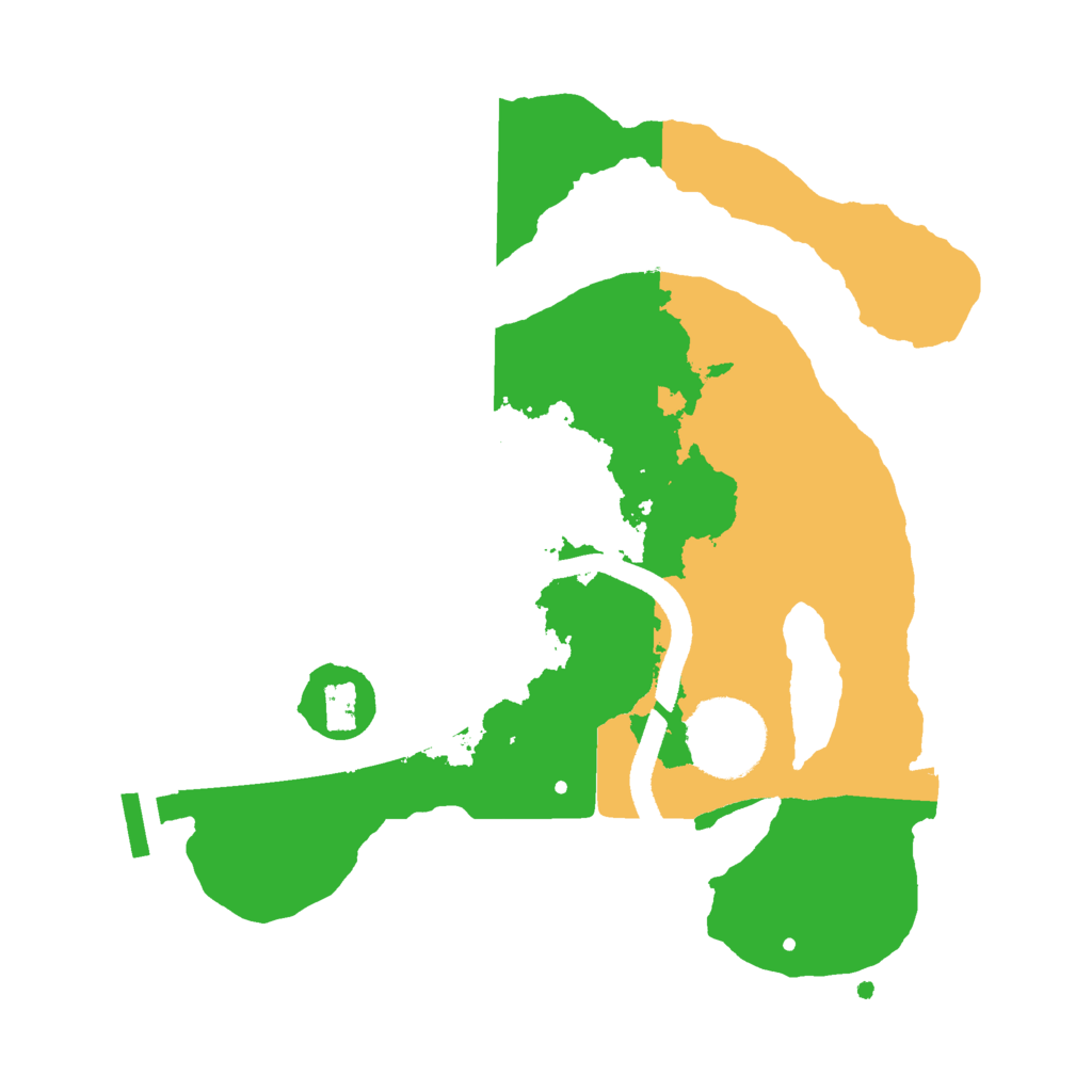 Biome Rust Map: Procedural Map, Size: 2500, Seed: 15940