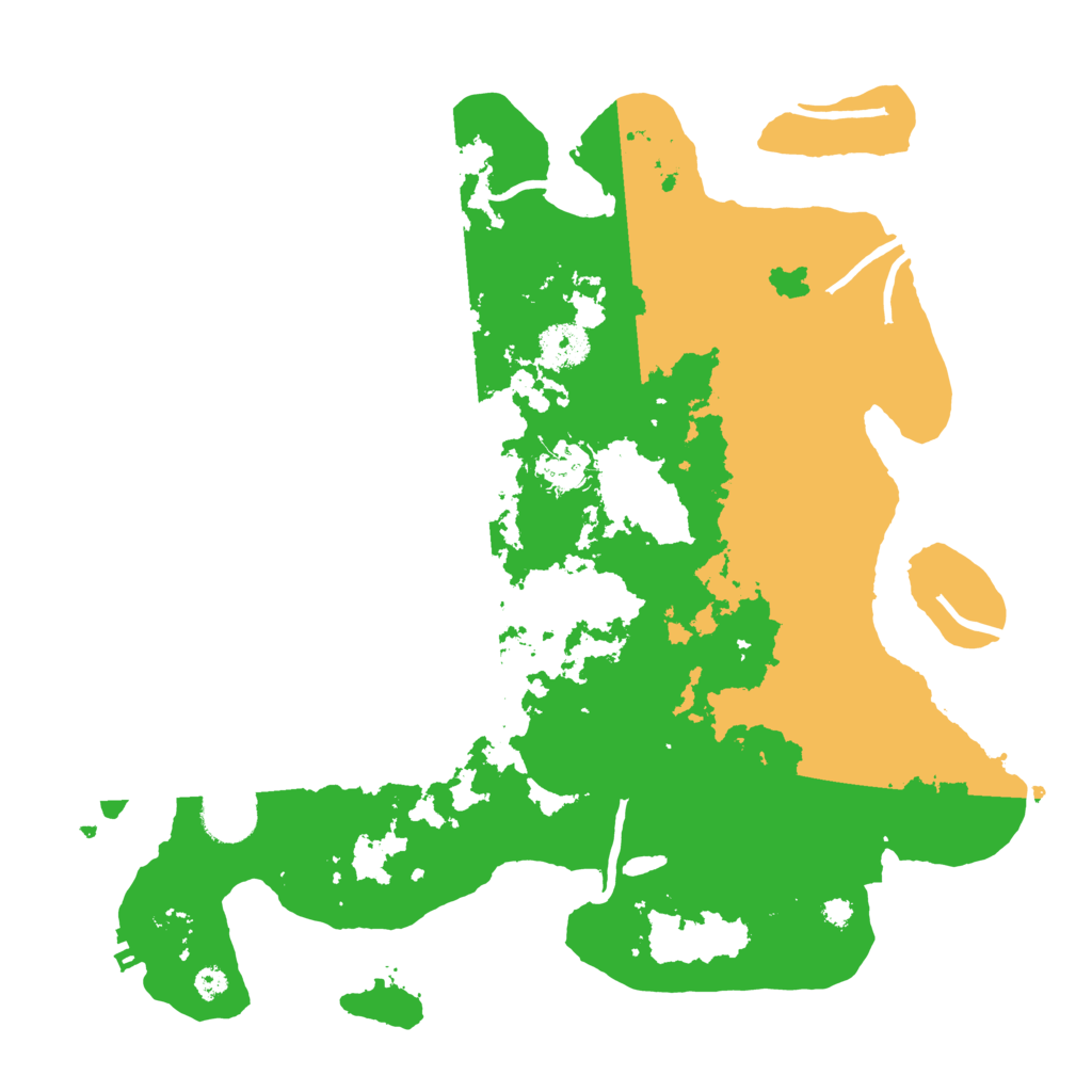 Biome Rust Map: Procedural Map, Size: 3500, Seed: 4189586